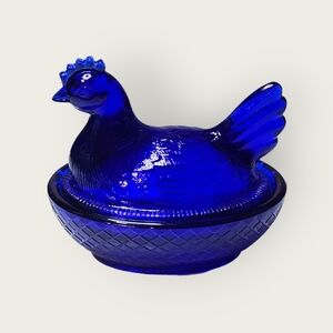 Cobalt Blue Degenhart 3 Inch Hen On Nest